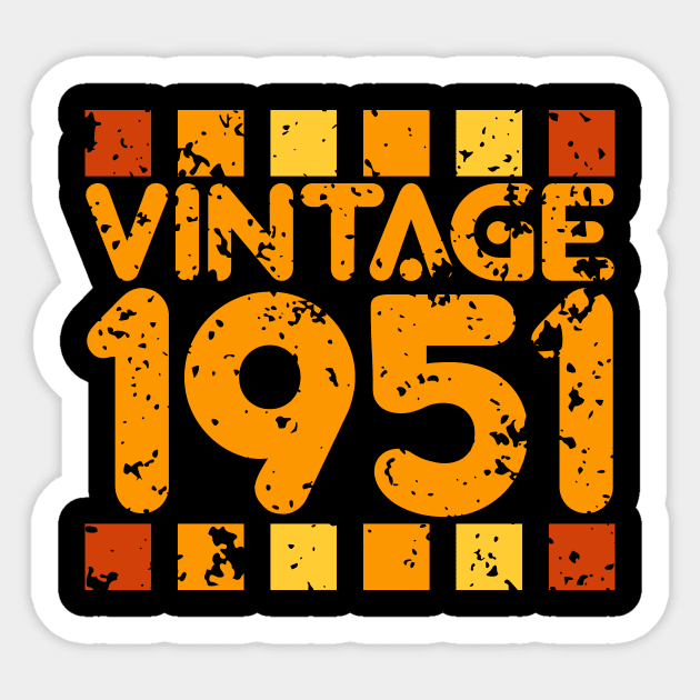 Vintage 1951 Sticker by colorsplash